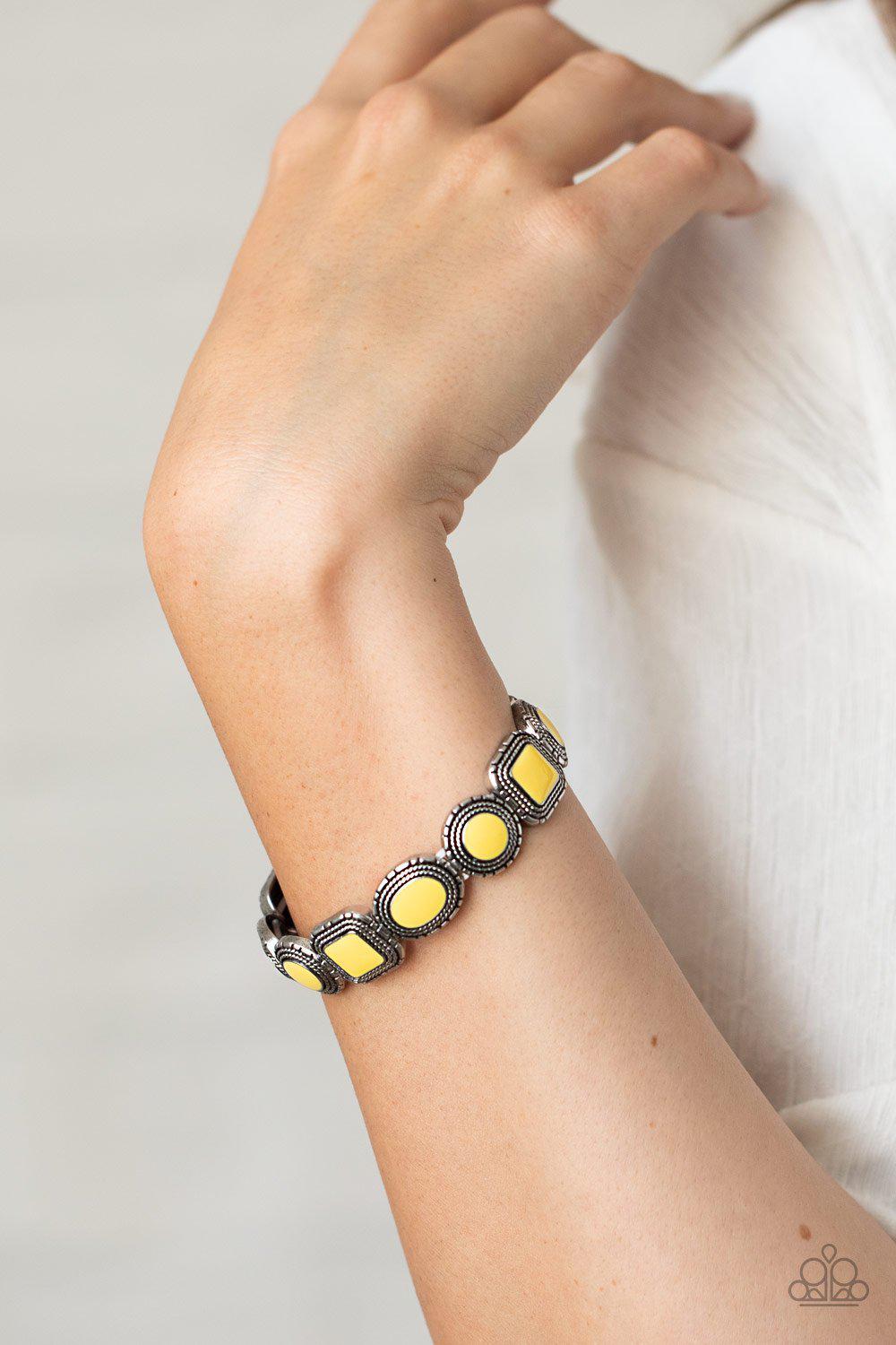 Vividly Vintage - Yellow Bracelet - Paparazzi - Dare2bdazzlin N Jewelry
