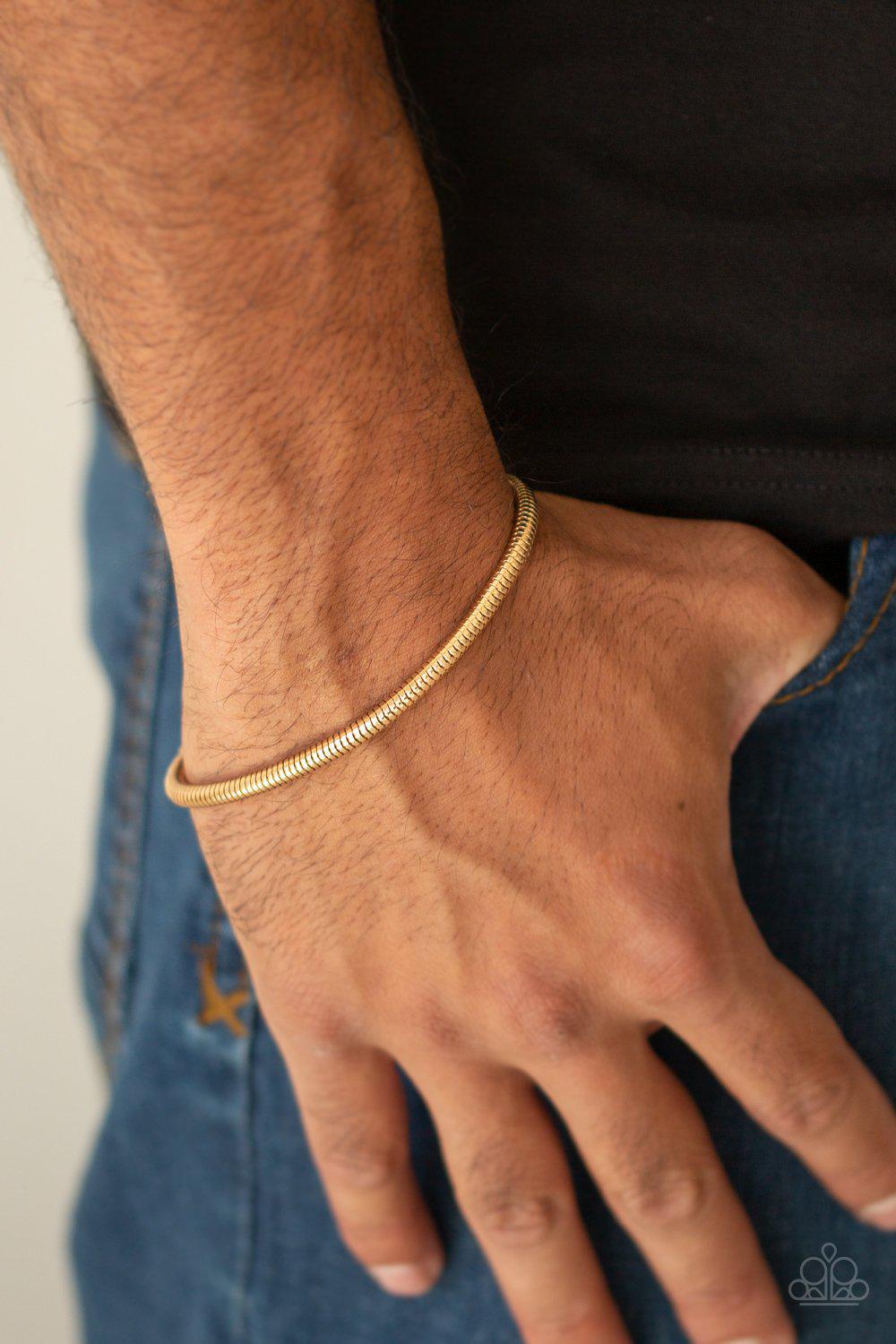 Winning - Gold Bracelet - Paparazzi - Dare2bdazzlin N Jewelry
