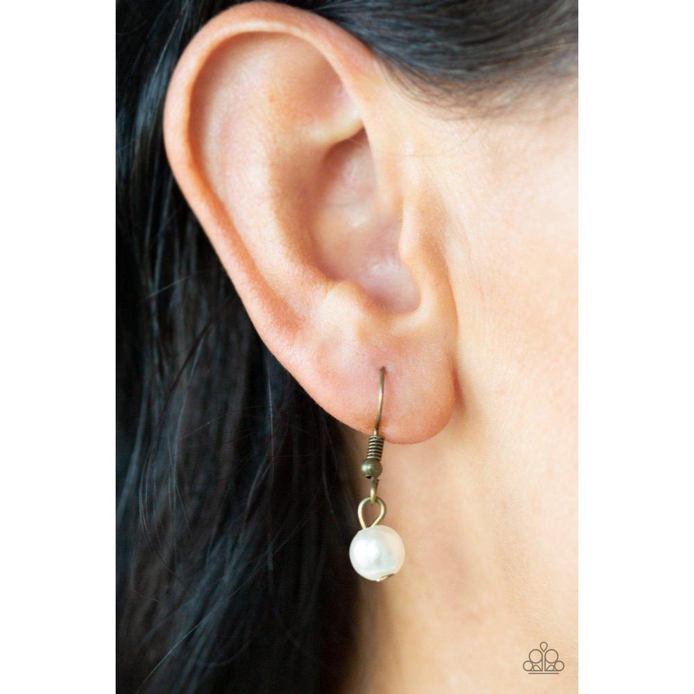 You May Kiss the Bride - Brass Necklace - Dare2bdazzlin N Jewelry