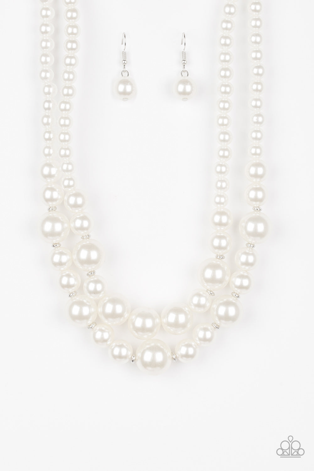The More The Modest - White Necklace - Paparazzi - Dare2bdazzlin N Jewelry