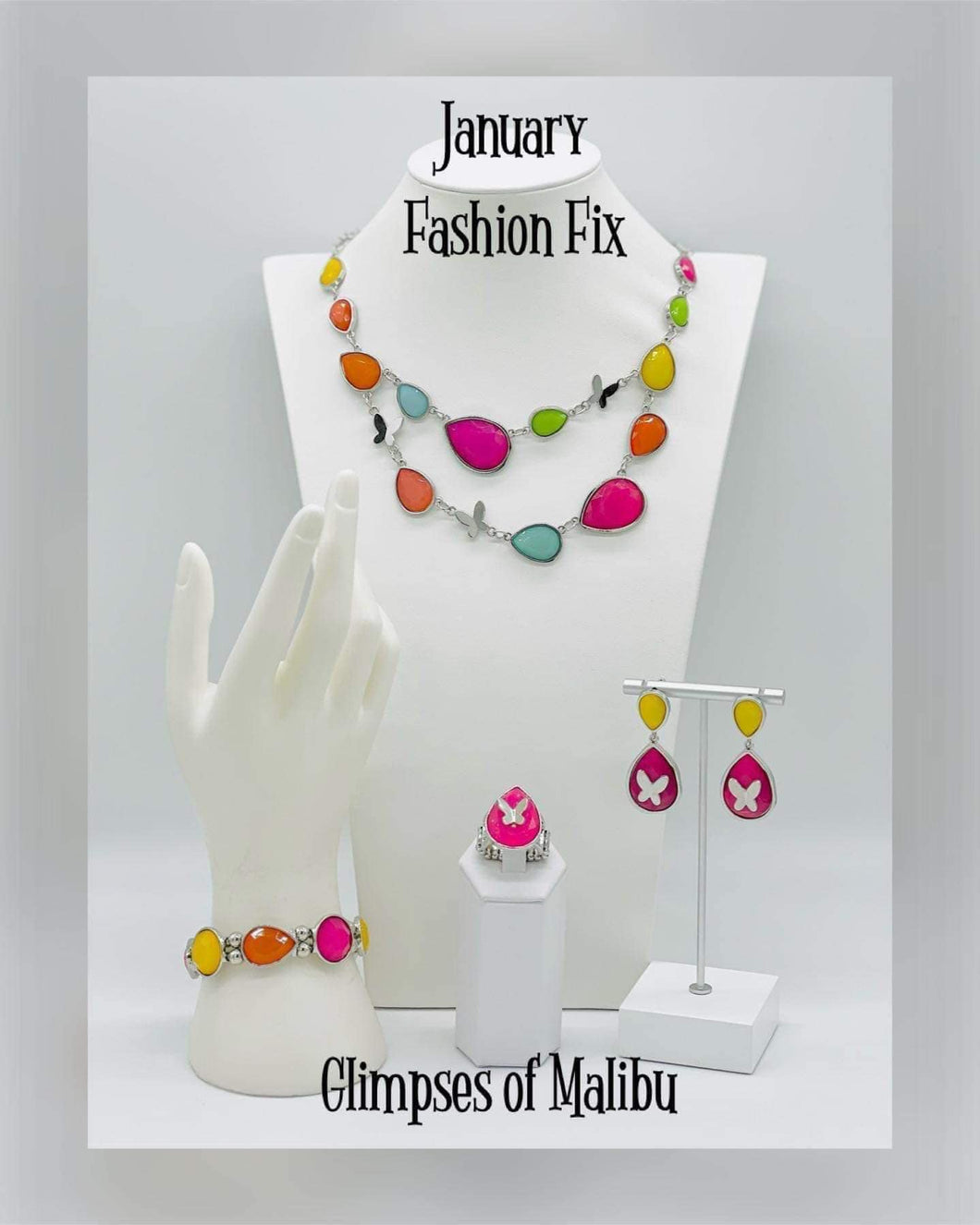 Glimpses of Malibu  - Fashion Fix Set - January 2024 - Dare2bdazzlin N Jewelry