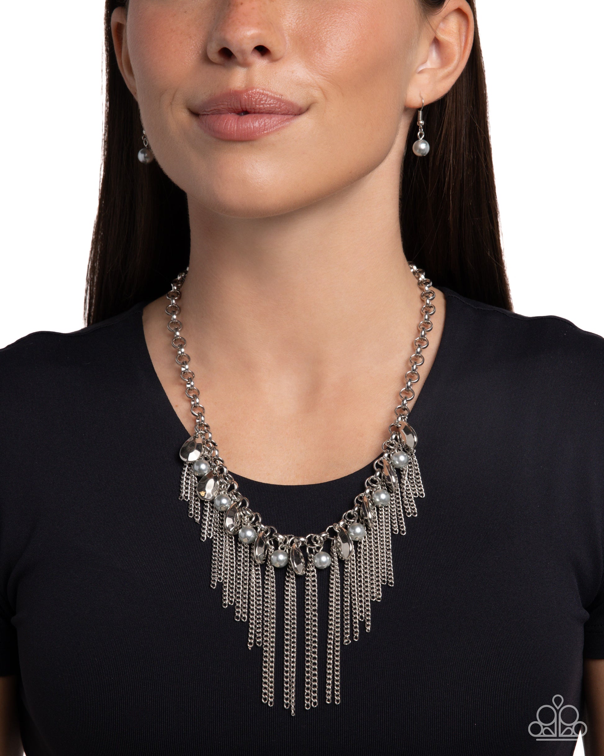 Industrial Intensity - Silver Necklace - Paparazzi - Dare2bdazzlin N Jewelry