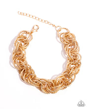 Load image into Gallery viewer, Audible Shimmer - Gold Bracelet - Paparazzi - Dare2bdazzlin N Jewelry
