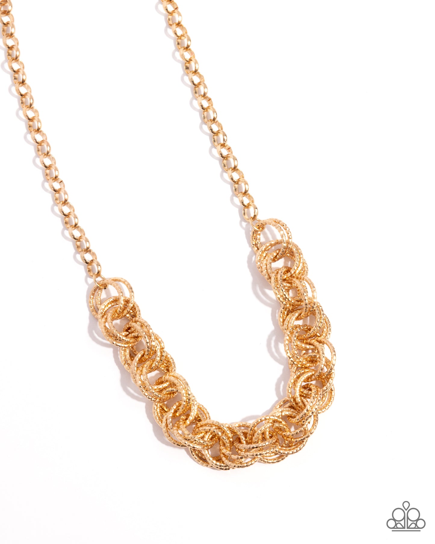 Urban Acoustics - Gold Necklace - Paparazzi - Dare2bdazzlin N Jewelry