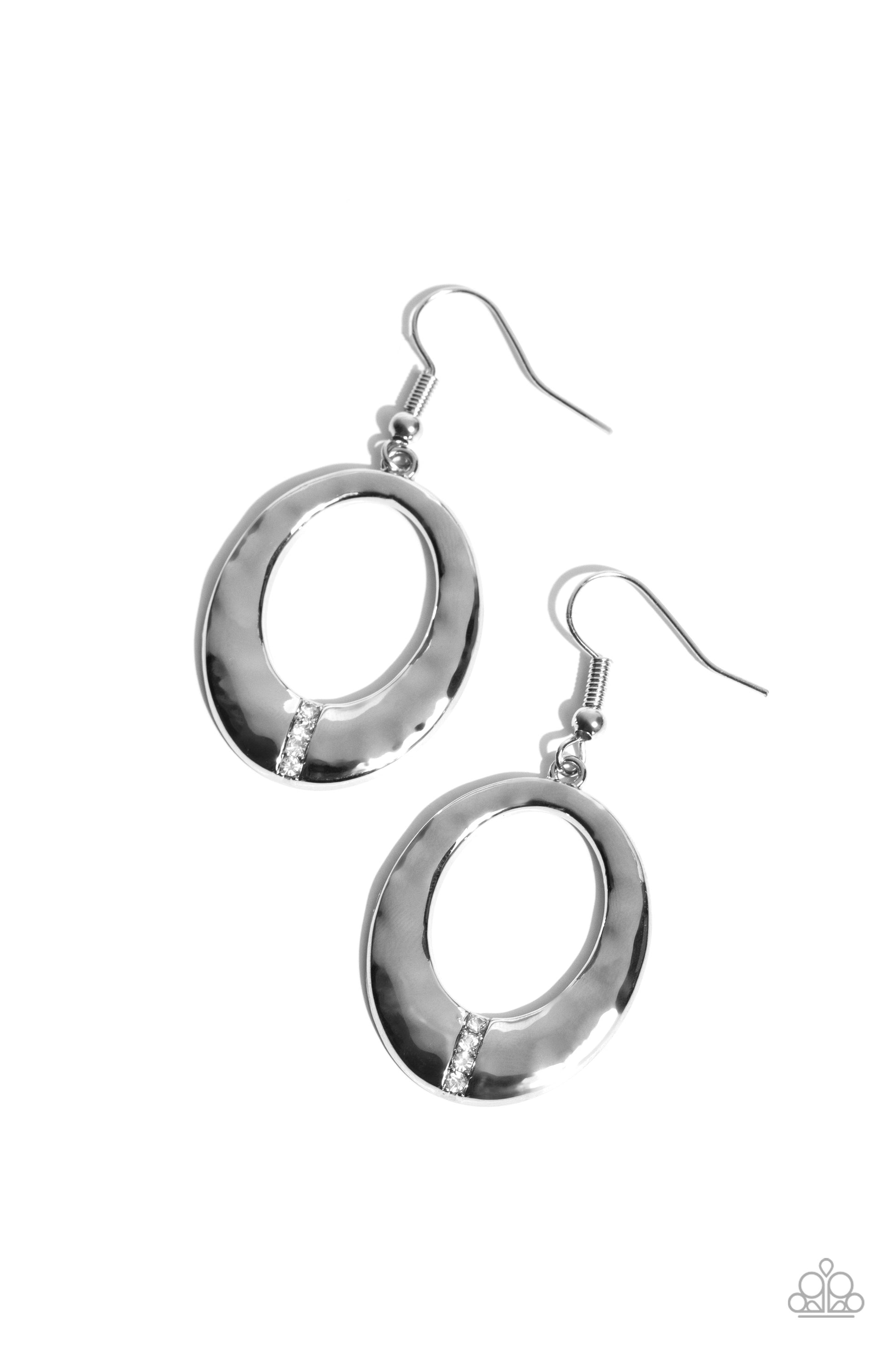 Center Stage Classic - White Earring - Paparazzi - Dare2bdazzlin N Jewelry