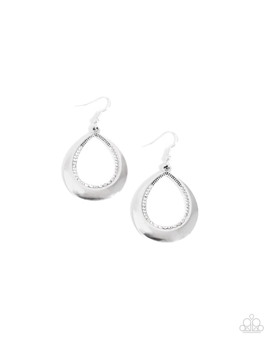 Inner Iridescence - White Earring - Paparazzi - Dare2bdazzlin N Jewelry