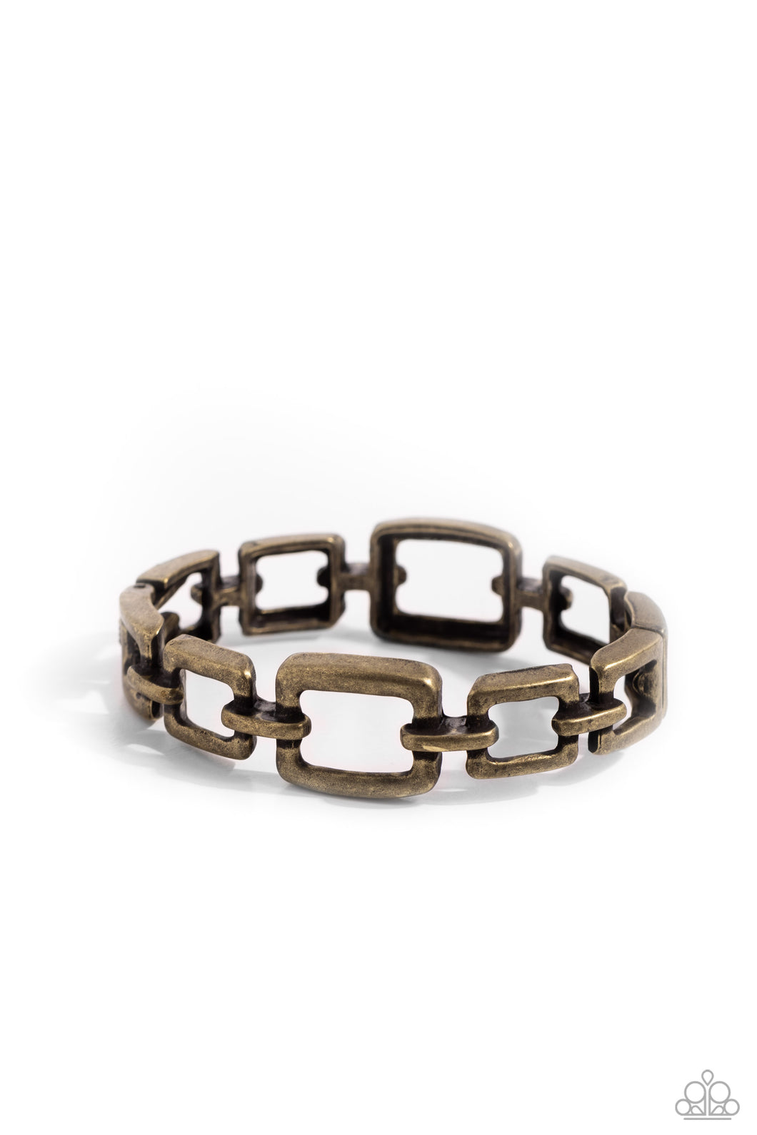 Square Inch - Brass bracelet - Paparazzi - Dare2bdazzlin N Jewelry