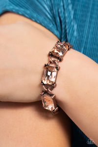 Radiating Review & Dazzling Debut - Copper Necklace & Bracelet Set - Paparazzi - Dare2bdazzlin N Jewelry