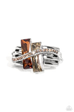 Load image into Gallery viewer, Dueling Difference - Brown Ring - Paparazzi - Dare2bdazzlin N Jewelry
