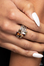 Load image into Gallery viewer, Dueling Difference - Brown Ring - Paparazzi - Dare2bdazzlin N Jewelry
