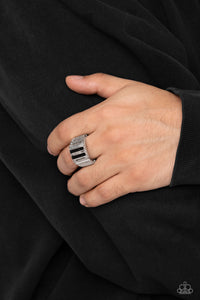 Rectangular Relic - Black Ring - Paparazzi - Dare2bdazzlin N Jewelry