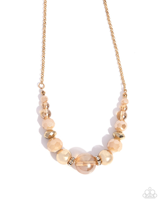 Disco Date - Gold Necklace - Paparazzi - Dare2bdazzlin N Jewelry