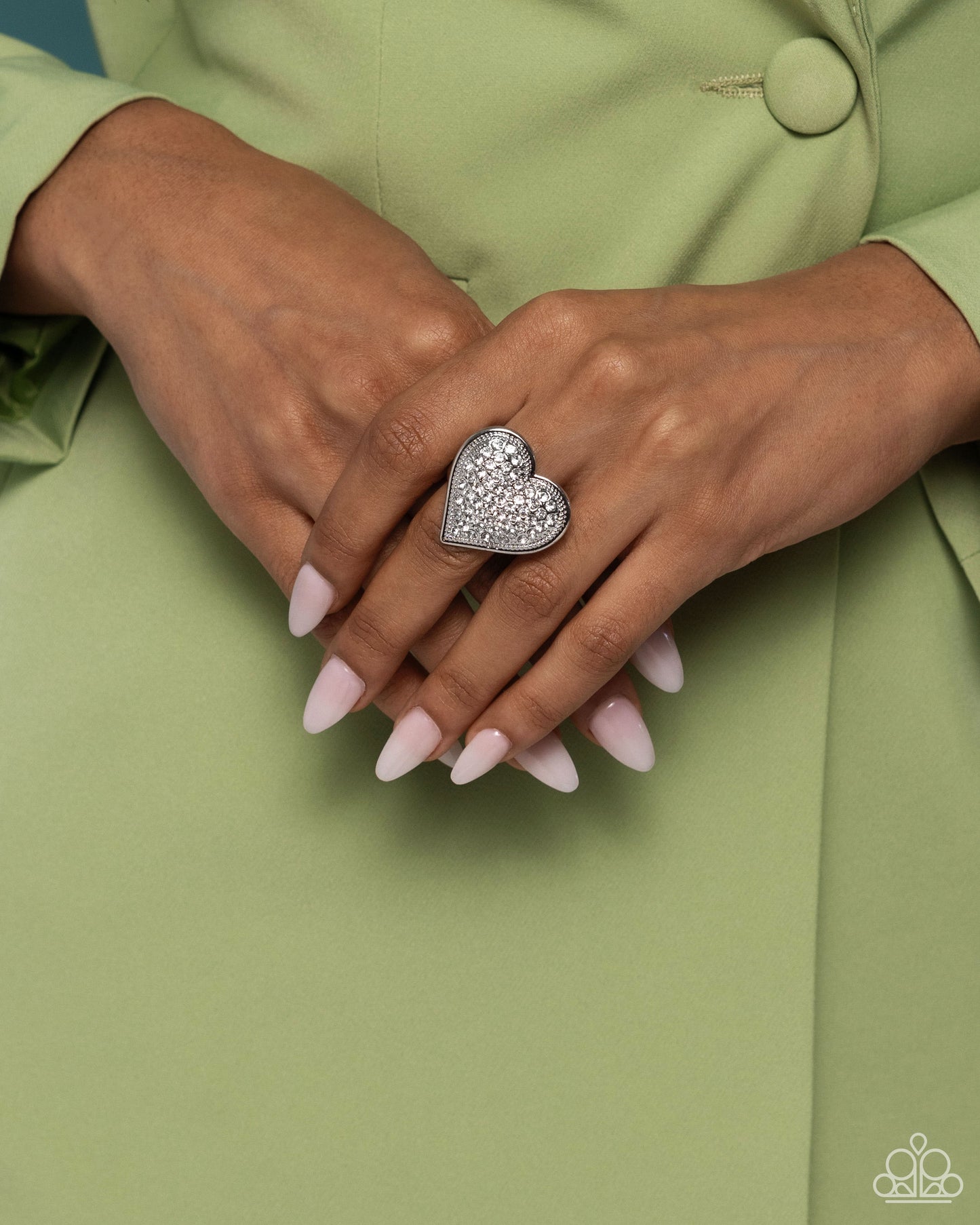 Sweet Serendipity - White Ring - Paparazzi - Dare2bdazzlin N Jewelry