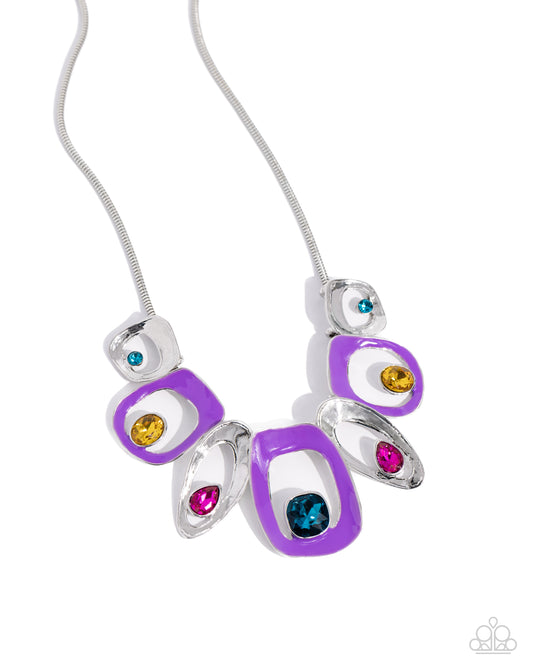 Poetically Painted - Purple Necklace - Paparazzi - Dare2bdazzlin N Jewelry