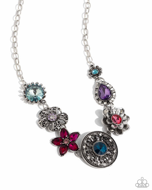 Giddy Garden - Multi Necklace - Paparazzi - Dare2bdazzlin N Jewelry