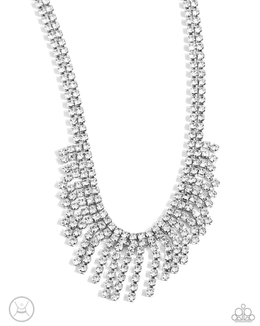 Daring Decadence - White Choker - Paparazzi - Dare2bdazzlin N Jewelry