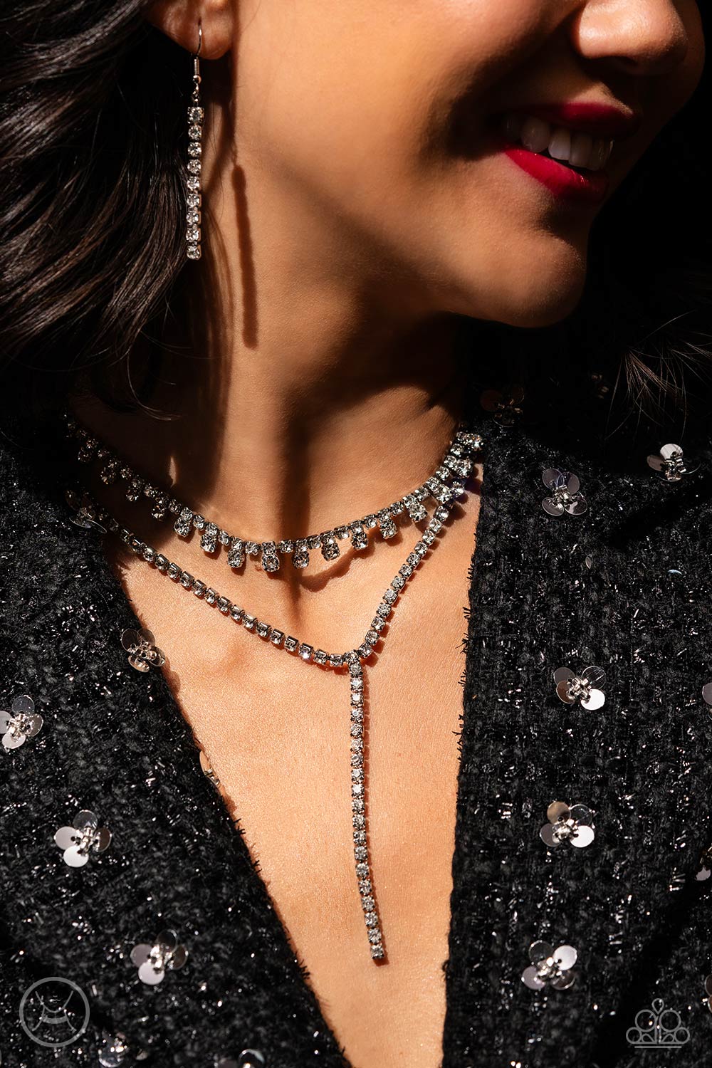 Champagne Night - White Choker - Paparazzi - Dare2bdazzlin N Jewelry