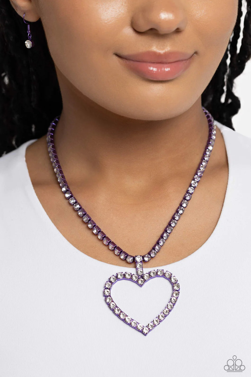 Flirting Fancy Purple Necklace - Paparazzi - Dare2bdazzlin N Jewelry