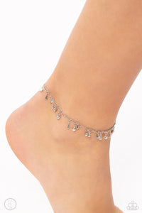 Sprinkled Selection - White Anklet - Paparazzi - Dare2bdazzlin N Jewelry