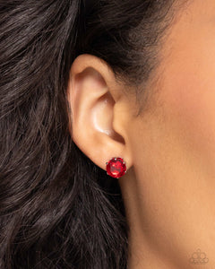 Breathtaking Birthstone - Red-Ruby Post Earring - Paparazzi - Dare2bdazzlin N Jewelry