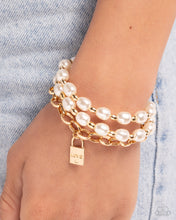Load image into Gallery viewer, LOVE-Locked Legacy - Gold Bracelet- Paparazzi - Dare2bdazzlin N Jewelry
