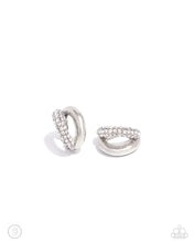 Load image into Gallery viewer, Sizzling Spotlight - White Earring Cuff - Paparazzi - Dare2bdazzlin N Jewelry
