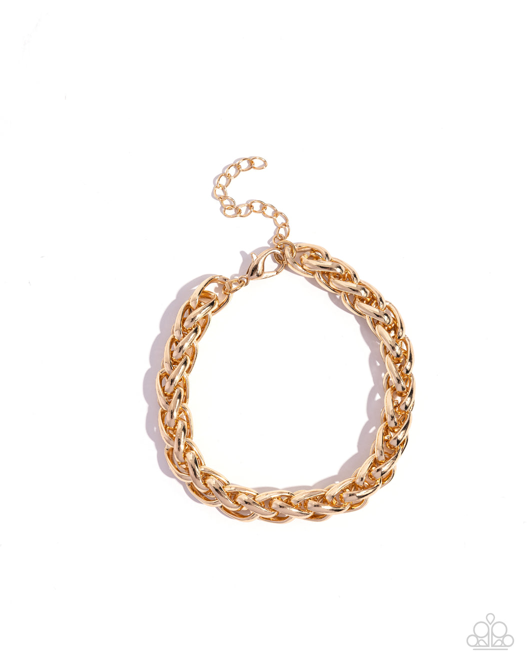 Effortlessly Edgy - Gold Bracelet - Paparazzi - Dare2bdazzlin N Jewelry