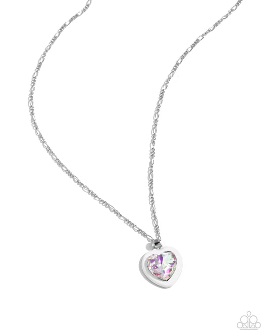 Heartfelt Hope - White Necklace - Paparazzi - Dare2bdazzlin N Jewelry