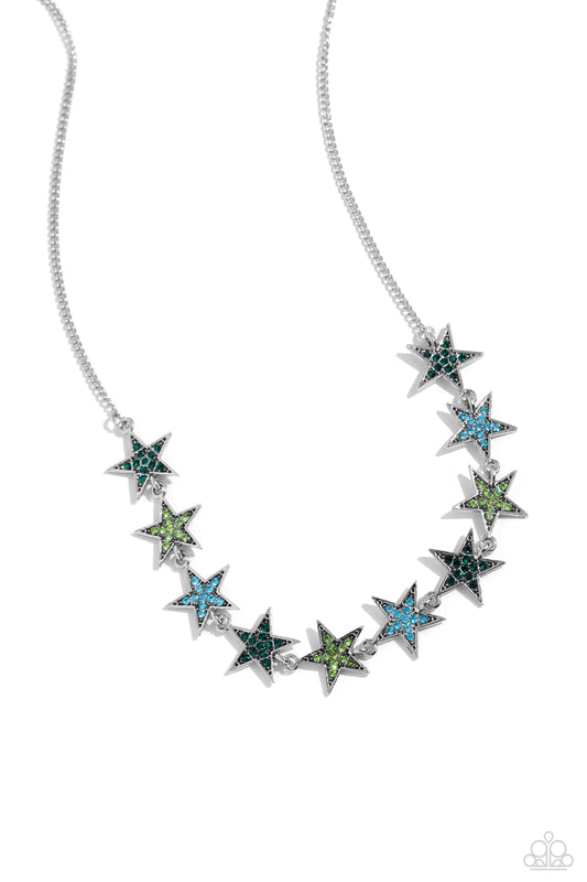 Star Quality Sensation - Green Necklace - Paparazzi - Dare2bdazzlin N Jewelry
