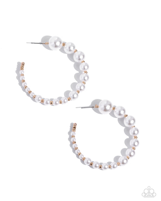 Candidate Class - Gold Hoop Earring - Paparazzi - Dare2bdazzlin N Jewelry
