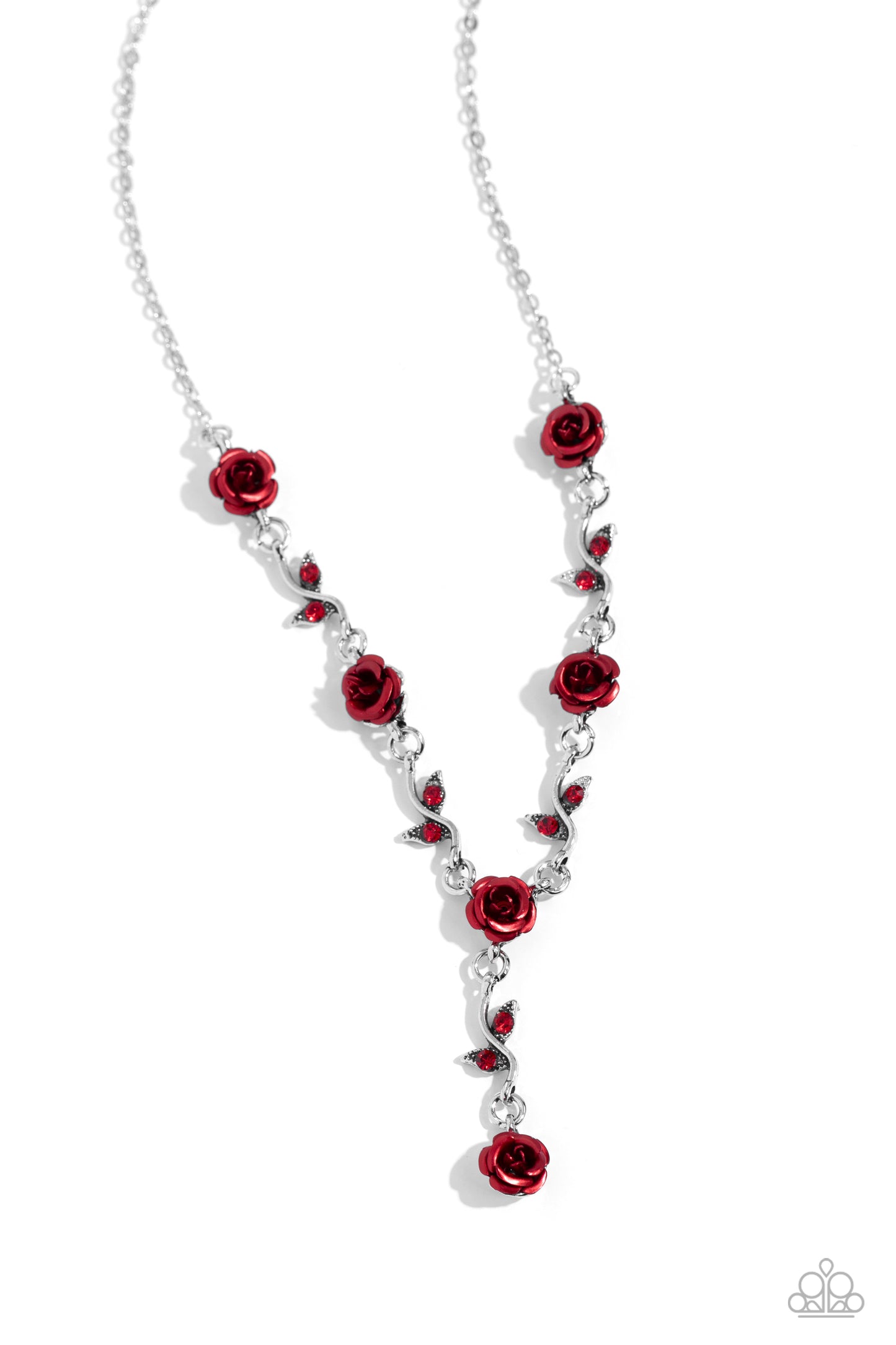 ROSE Without Saying... - Red Necklace - Paparazzi - Dare2bdazzlin N Jewelry