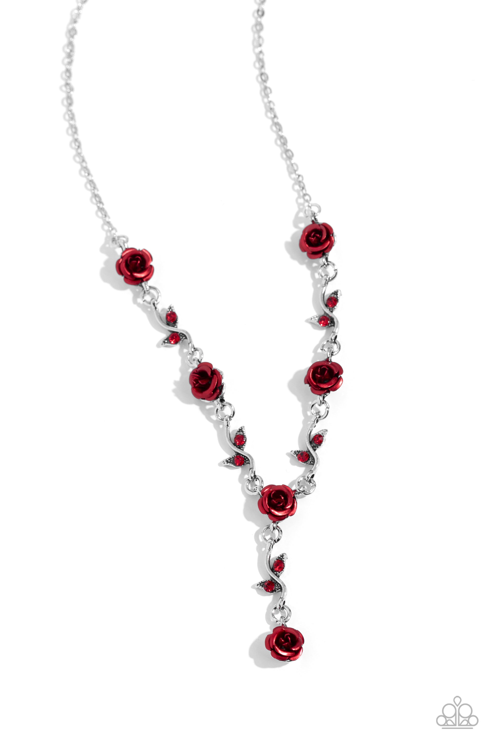 ROSE Without Saying... - Red Necklace - Paparazzi - Dare2bdazzlin N Jewelry