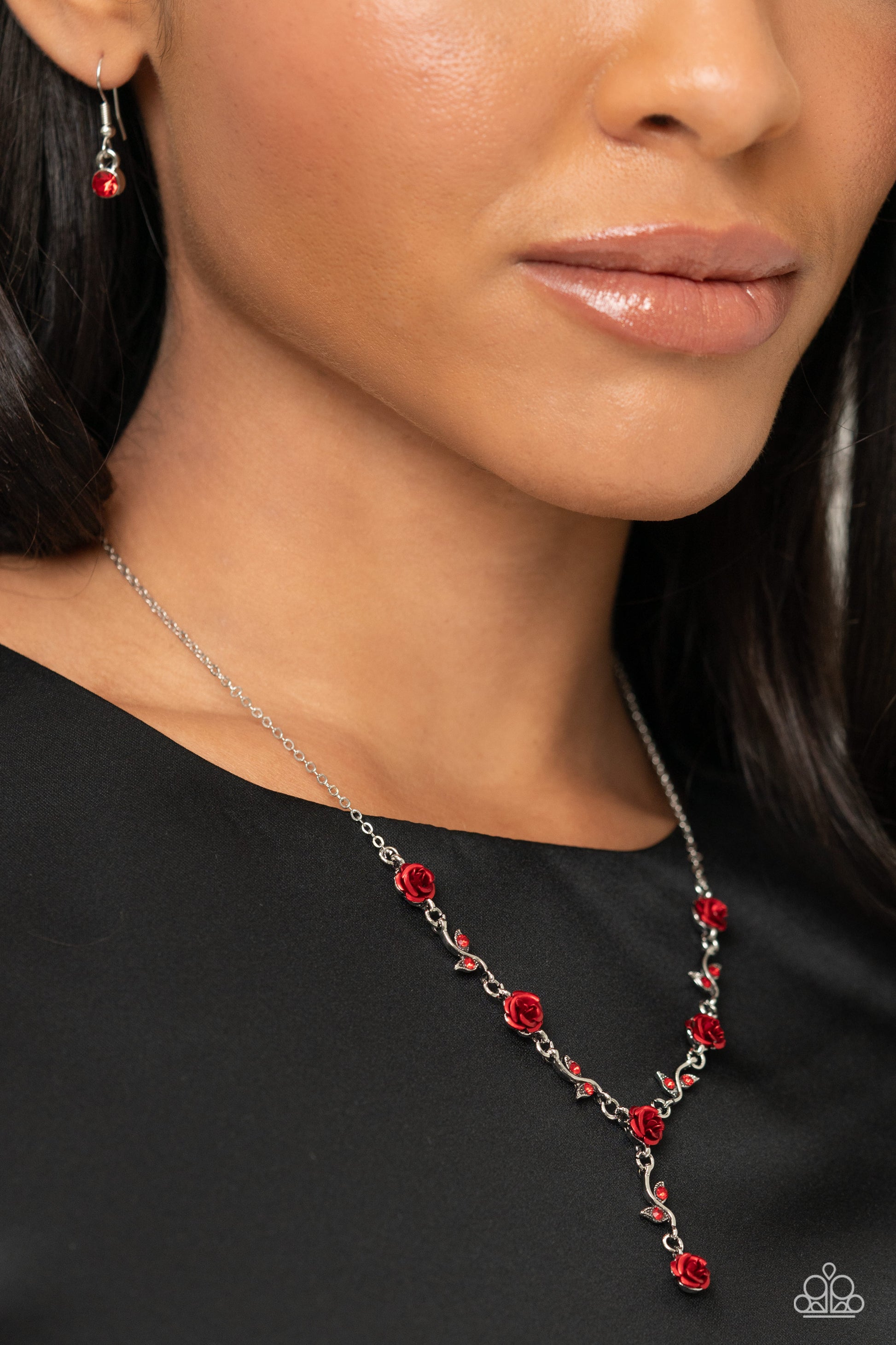 ROSE Without Saying... - Red Necklace - Paparazzi - Dare2bdazzlin N Jewelry