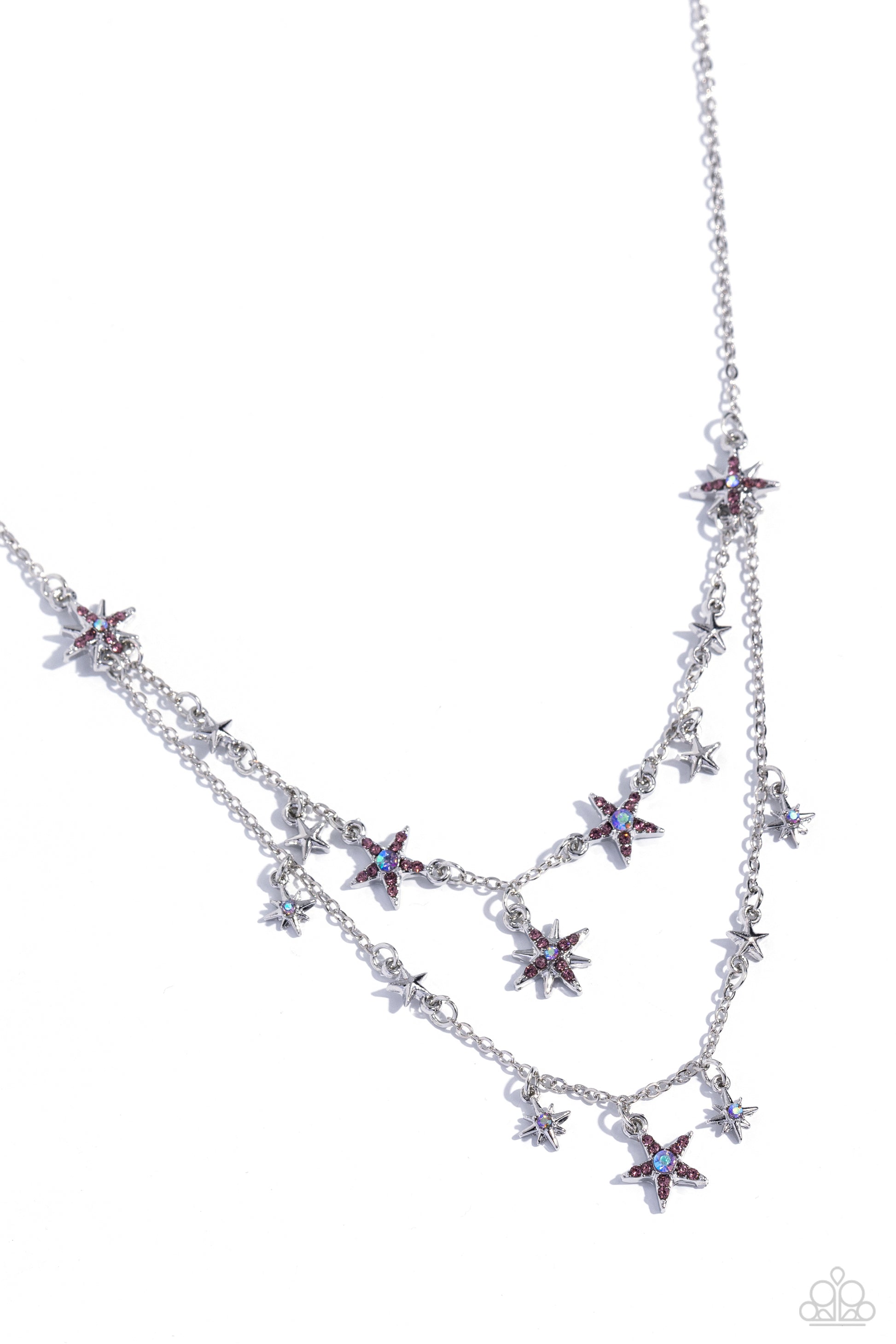 Raising the STAR - Purple Necklace - Paparazzi - Dare2bdazzlin N Jewelry