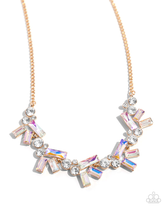 Serene Statement - Gold Necklace - Paparazzi - Dare2bdazzlin N Jewelry