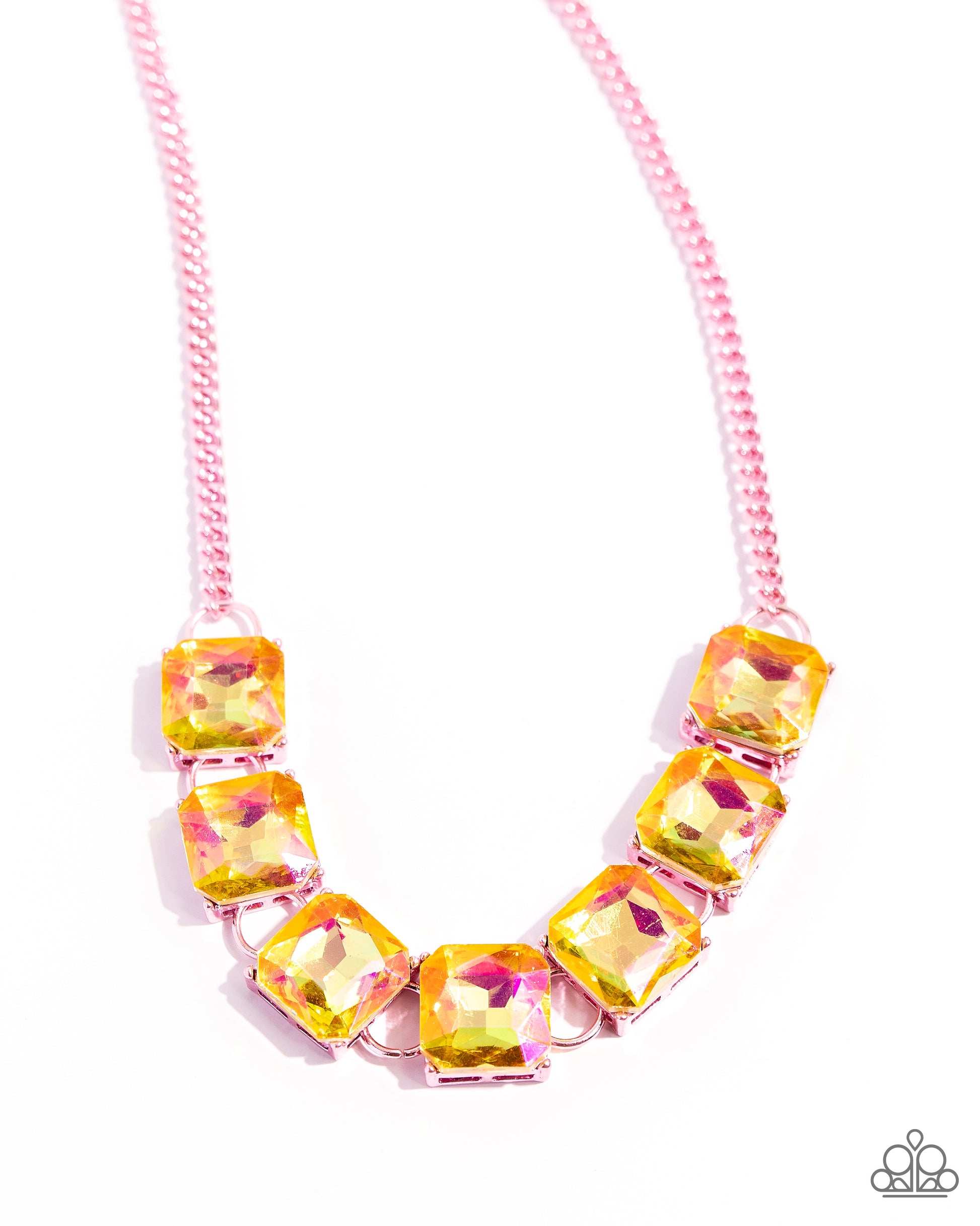I SQUARE to Secrecy - Pink Necklace - Paparazzi - Dare2bdazzlin N Jewelry