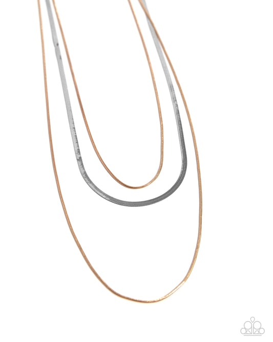 Key LAYER - Multi Necklace - Paparazzi - Dare2bdazzlin N Jewelry