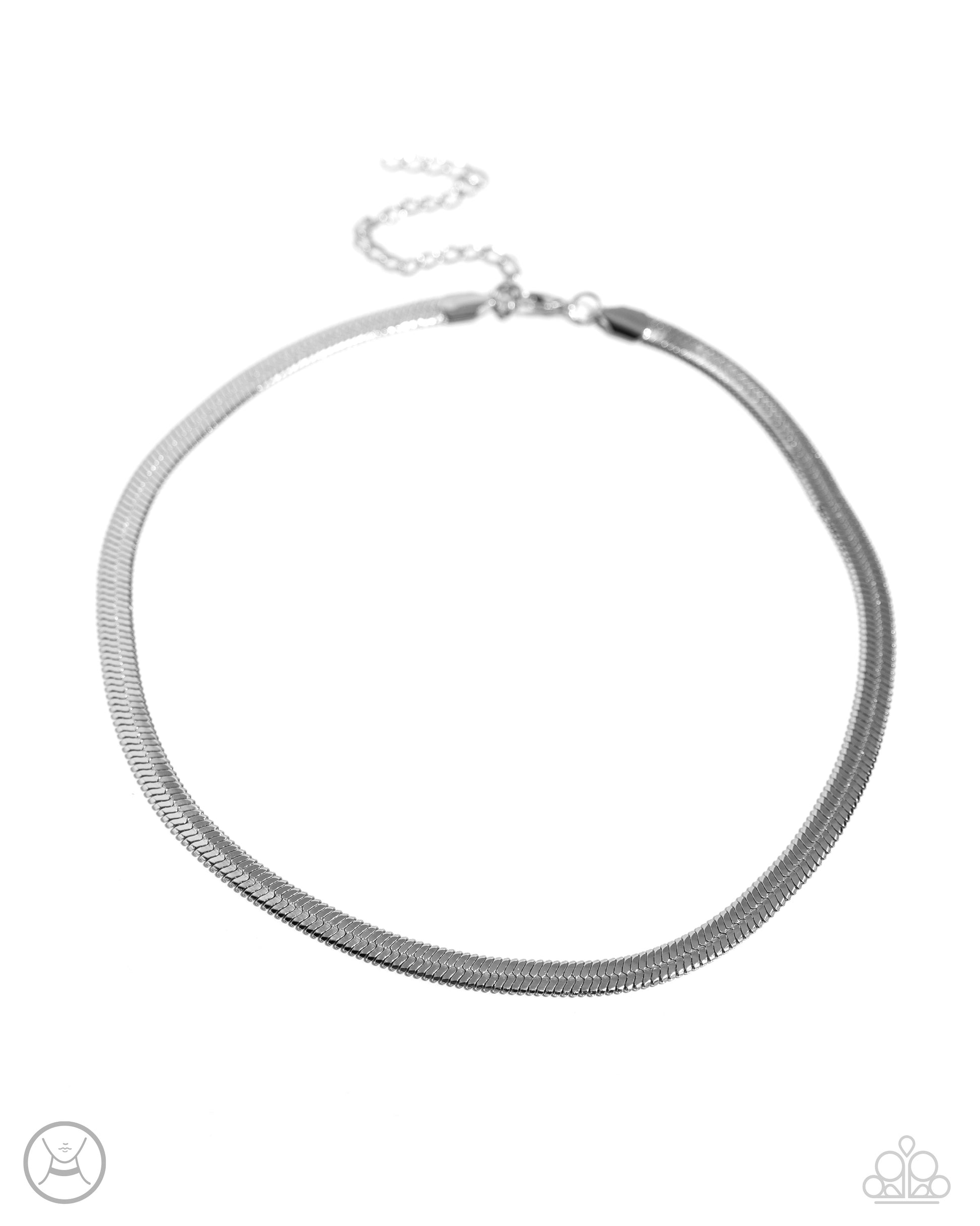 Musings Moment - Silver Choker - Paparazzi - Dare2bdazzlin N Jewelry