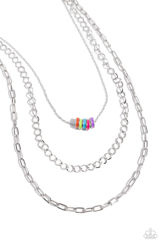 Colorful Cadet - Multi Necklace - Paparazzi - Dare2bdazzlin N Jewelry