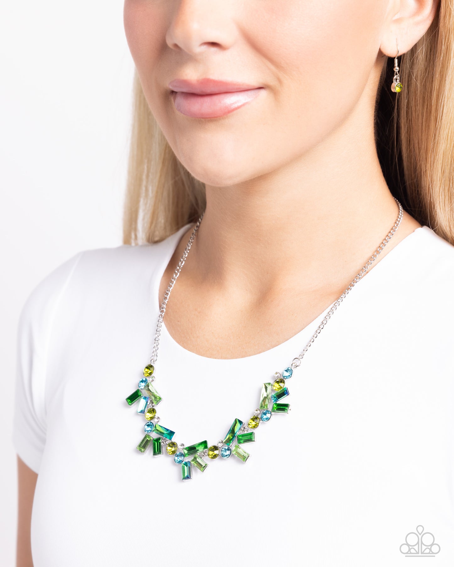 Serene Statement - Green Necklace - Paparazzi - Dare2bdazzlin N Jewelry