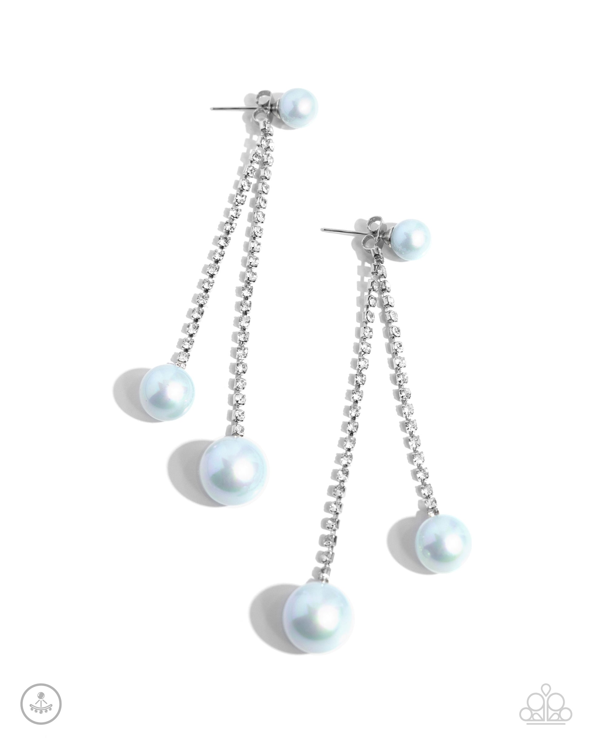 Give Us A PEARL! - Blue Earring - Paparazzi - Dare2bdazzlin N Jewelry