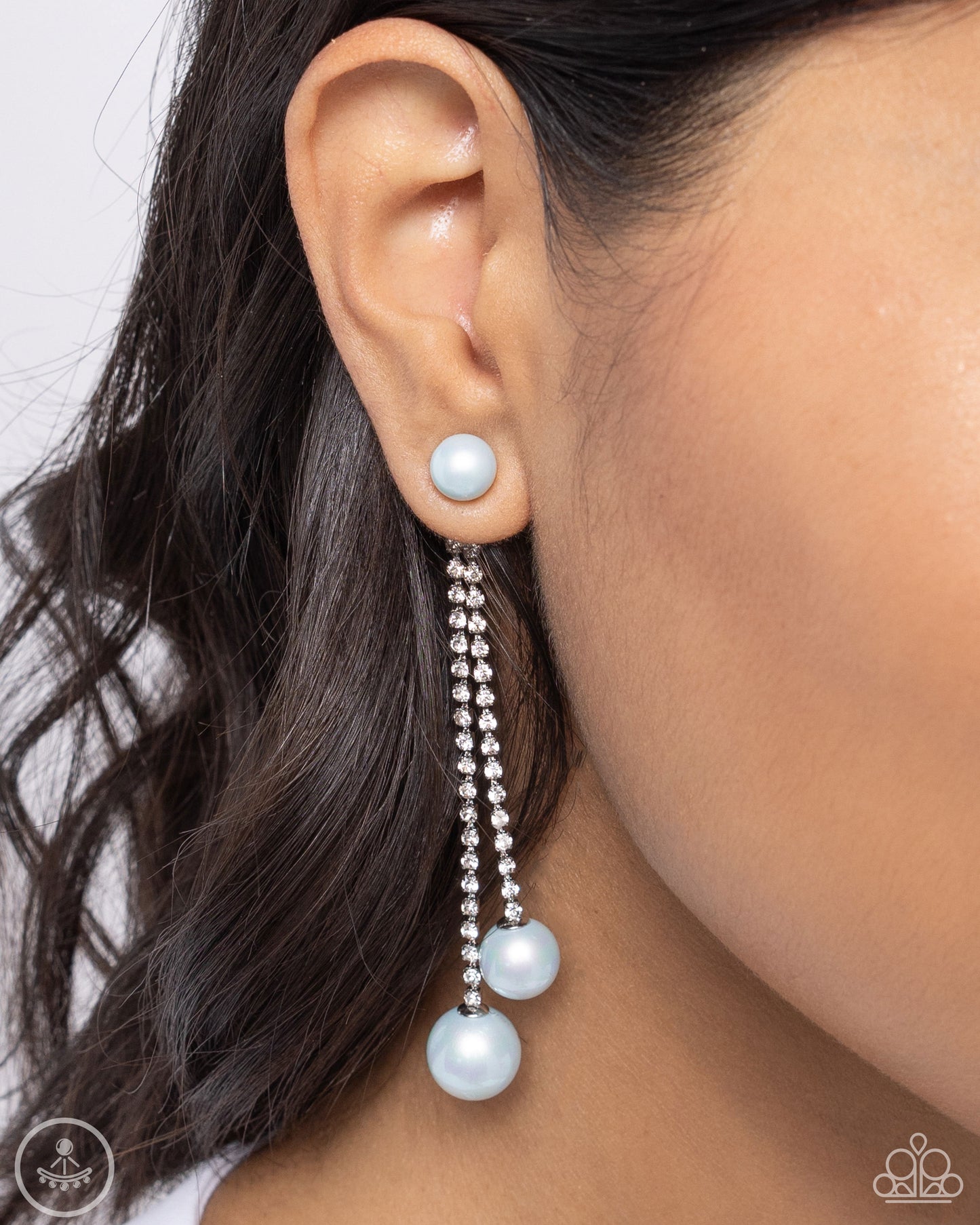 Give Us A PEARL! - Blue Earring - Paparazzi - Dare2bdazzlin N Jewelry