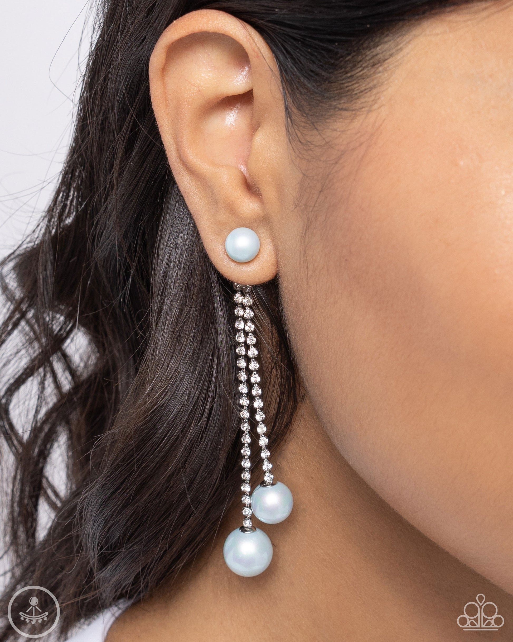 Give Us A PEARL! - Blue Earring - Paparazzi - Dare2bdazzlin N Jewelry