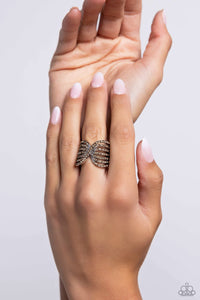 Pinched Promise - Brown Ring - Paparazzi - Dare2bdazzlin N Jewelry