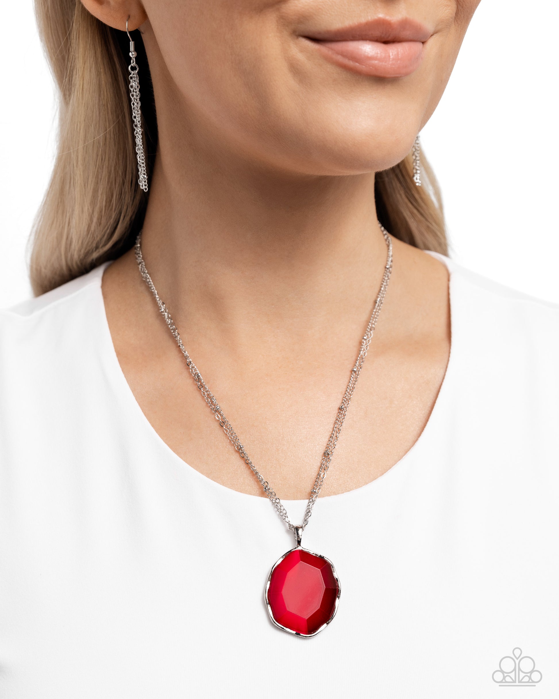 Showstopping Season - Red Necklace - Paparazzi - Dare2bdazzlin N Jewelry