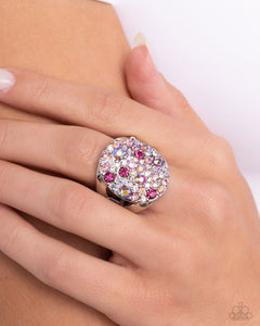Pampered Pattern - Pink Ring - Paparazzi - Dare2bdazzlin N Jewelry