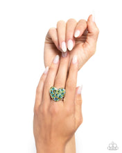 Load image into Gallery viewer, Extra Embellishment - Green Ring - Paparazzi - Dare2bdazzlin N Jewelry
