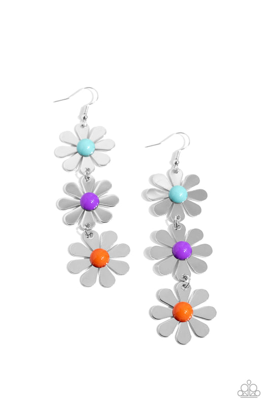 Daisy Dame - Purple Earring - Paparazzi - Dare2bdazzlin N Jewelry