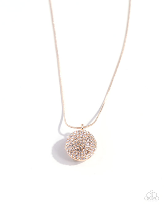 Bedazzled Bravado - Rose Gold Necklace - Paparazzi - Dare2bdazzlin N Jewelry