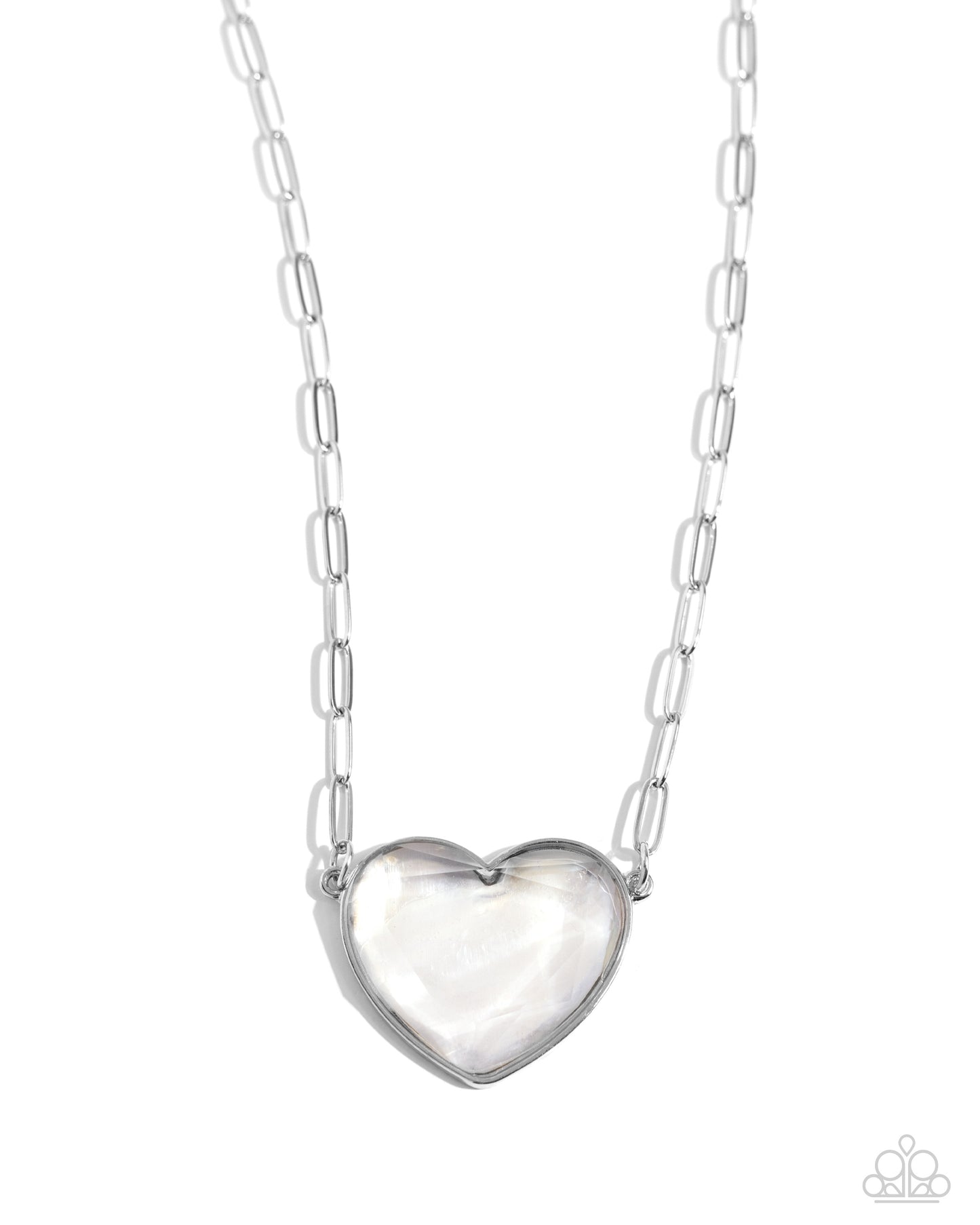 Seize the Sentiment - White Necklace - Paparazzi - Dare2bdazzlin N Jewelry